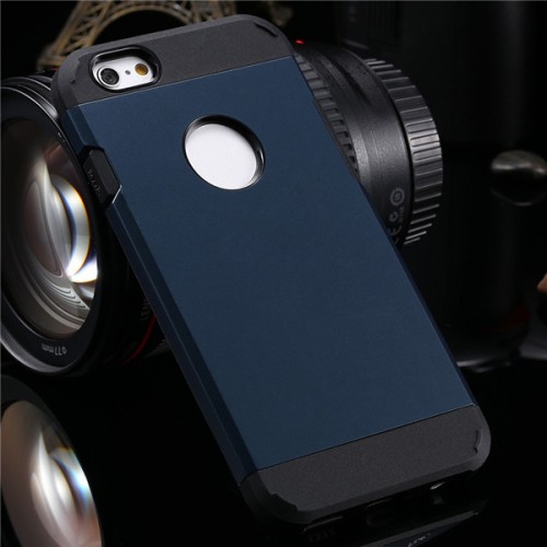 OEM - For Apple Iphone 6 6s & 6 6s Plus Case Luxury Ultra Thin 2 In1 Armor Shell Deep Blue